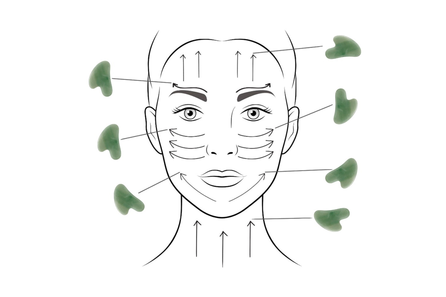 Jade Gua Sha Facial Massage Tool
