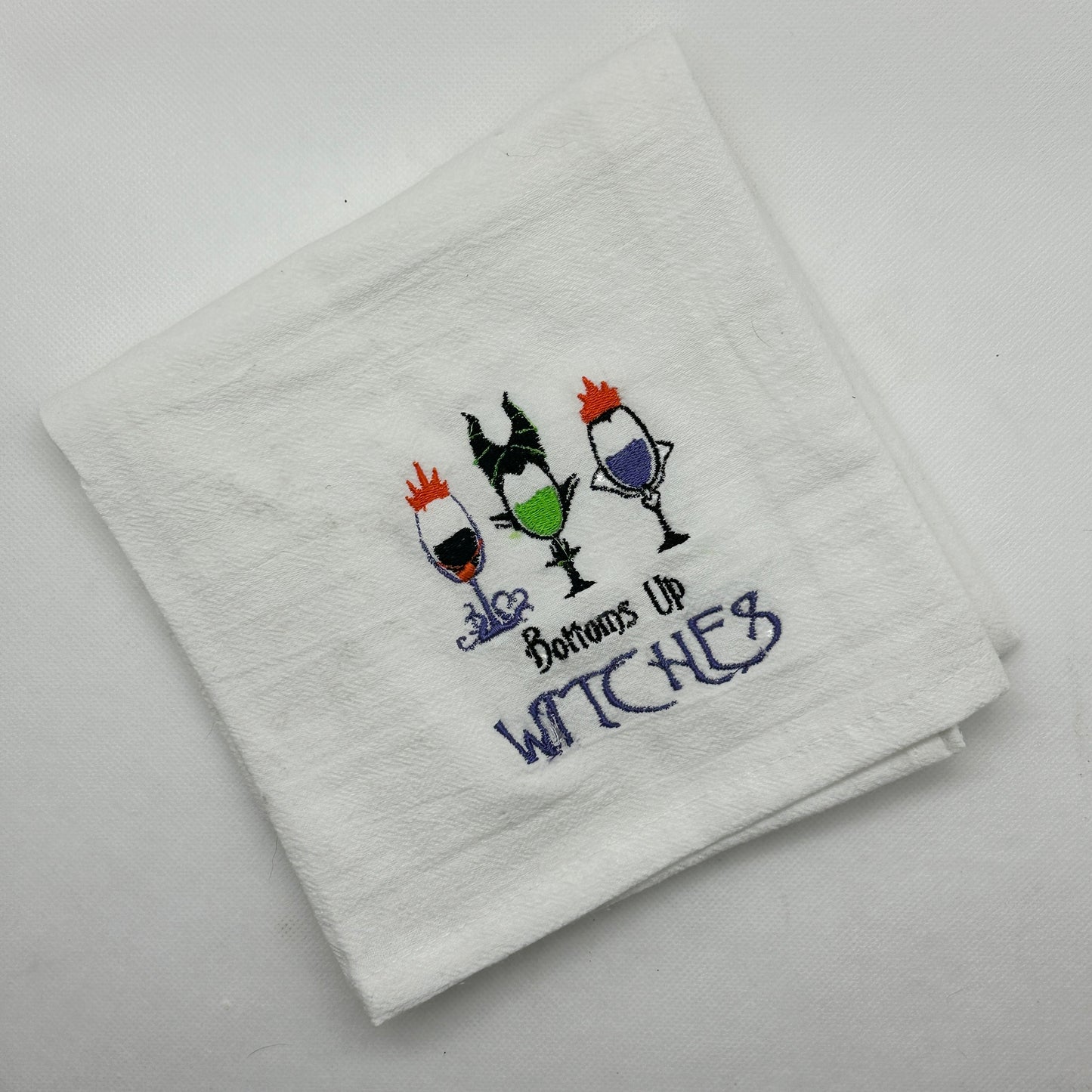 Embroidered Flour Sack Tea Towels