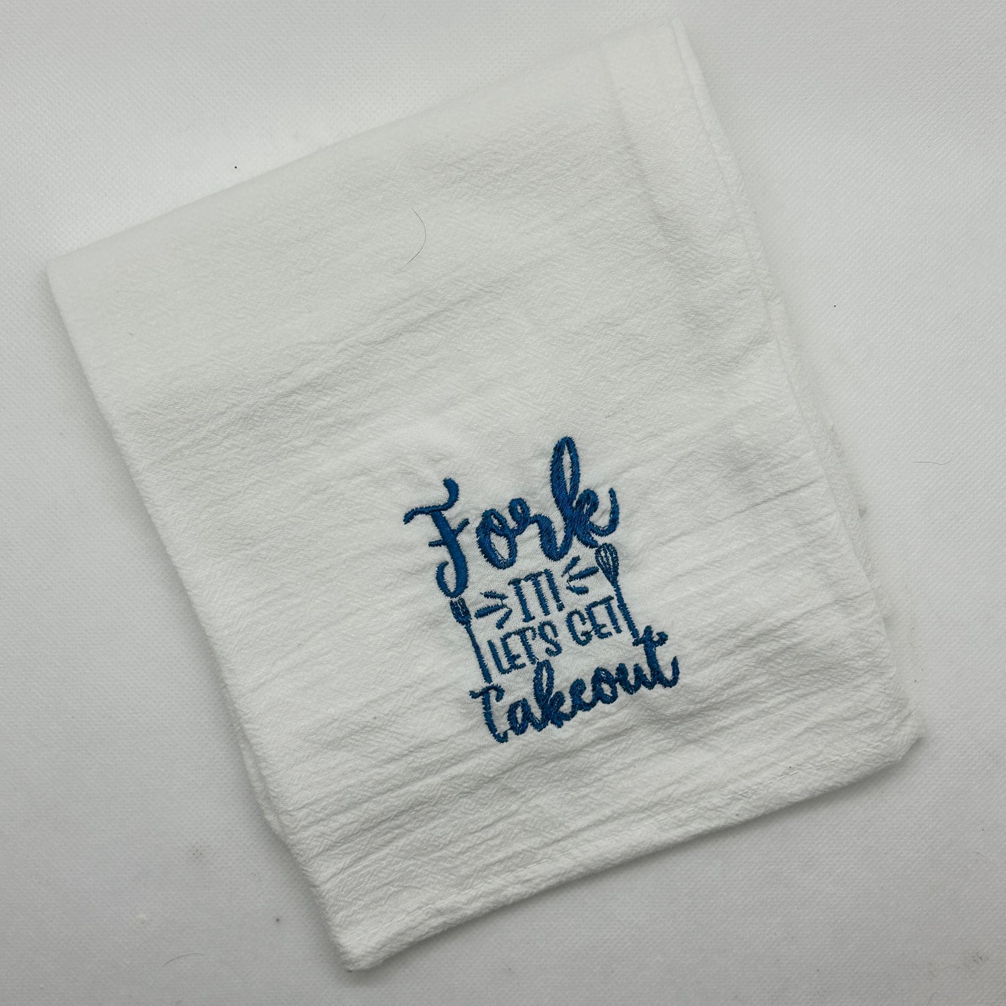 Embroidered Flour Sack Tea Towels