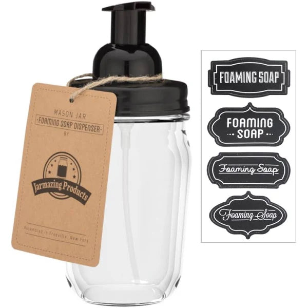 Jarmazing Foaming Soap Dispenser Pump & Labels